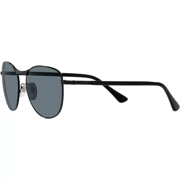 Persol PO1002S Pilot SunglassesDemigloss BlackDark Blue Polarized