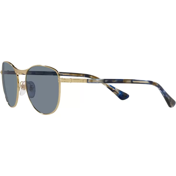 Persol PO1002S Pilot SunglassesGoldLight Blue