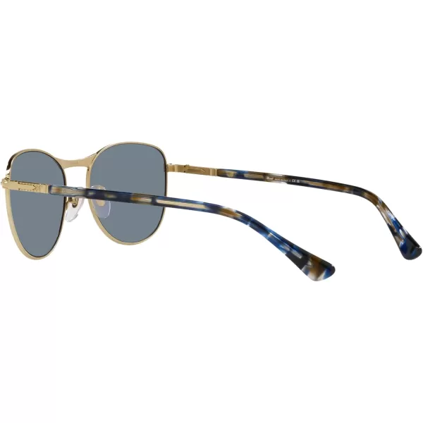 Persol PO1002S Pilot SunglassesGoldLight Blue