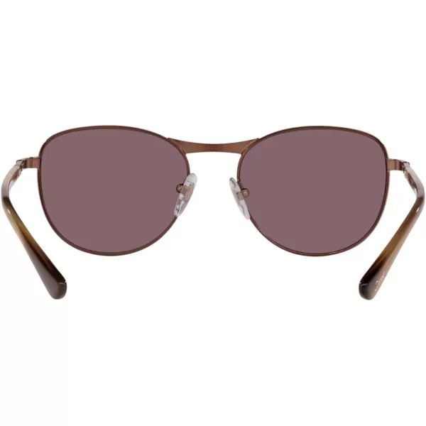 Persol PO1002S Pilot SunglassesShiny BrownDark Violet Polarized