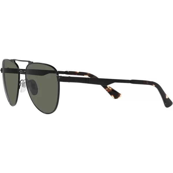 Persol PO1003S Pilot SunglassesDemigloss BlackGreen Polarized