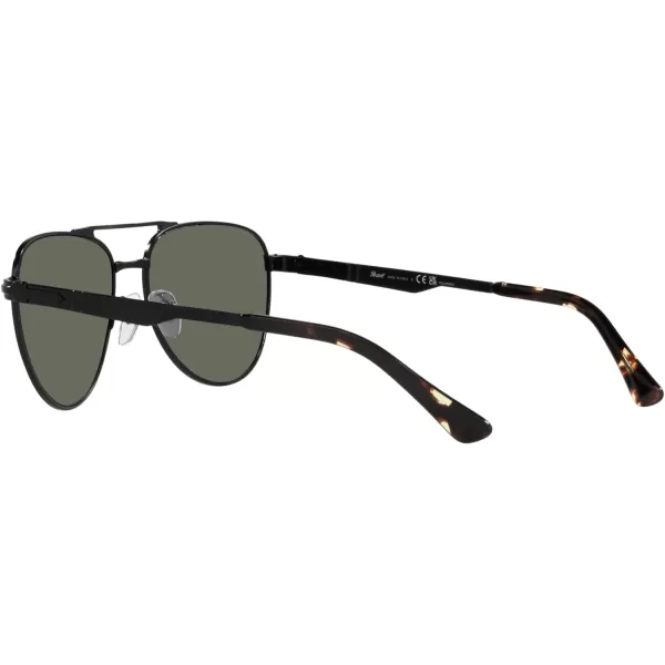 Persol PO1003S Pilot SunglassesDemigloss BlackGreen Polarized