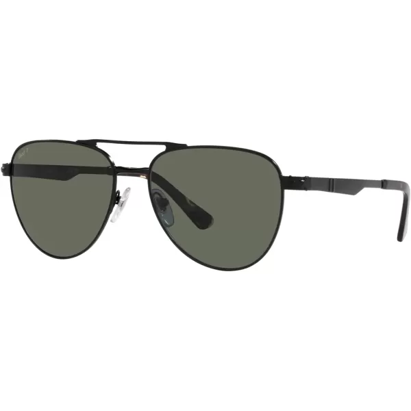 Persol PO1003S Pilot SunglassesDemigloss BlackGreen Polarized