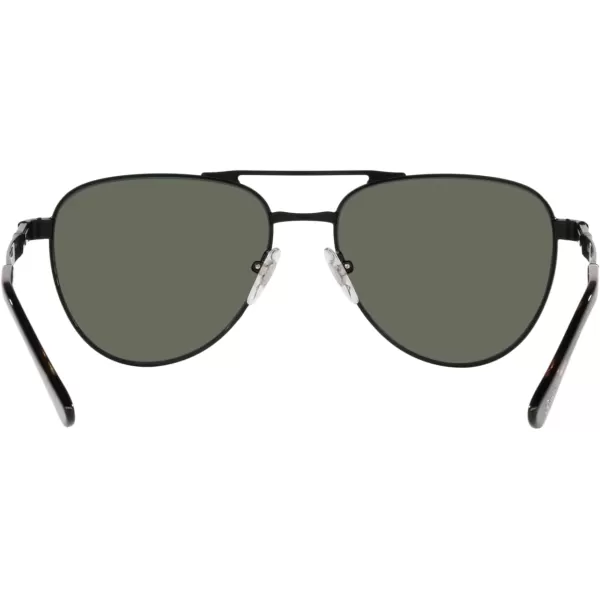 Persol PO1003S Pilot SunglassesDemigloss BlackGreen Polarized