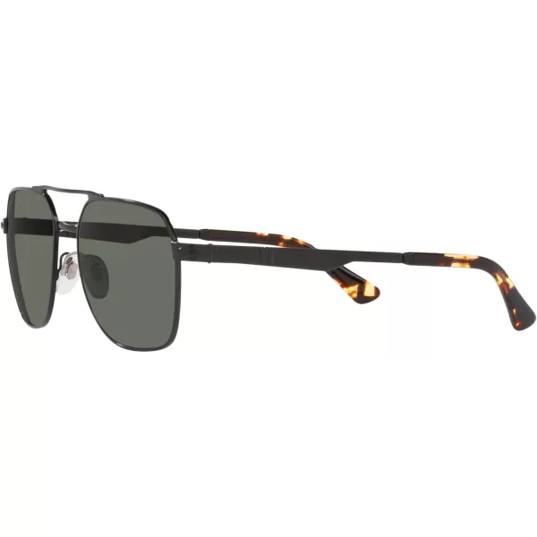 Persol PO1004S Pilot SunglassesDemigloss BlackGreen Polarized