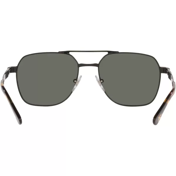 Persol PO1004S Pilot SunglassesDemigloss BlackGreen Polarized