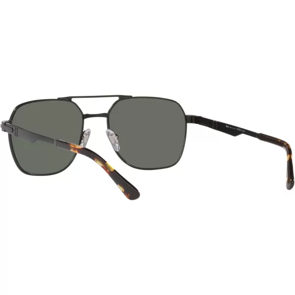 Persol PO1004S Pilot SunglassesDemigloss BlackGreen Polarized