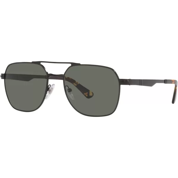 Persol PO1004S Pilot SunglassesDemigloss BlackGreen Polarized