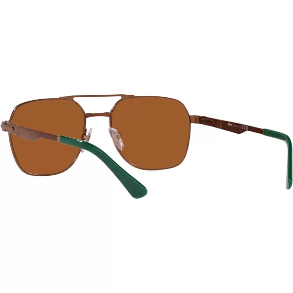 Persol PO1004S Pilot SunglassesShiny BrownLight Brown