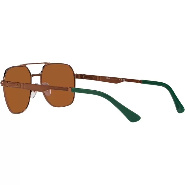 Persol PO1004S Pilot SunglassesShiny BrownLight Brown