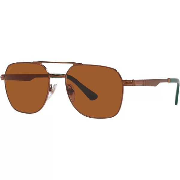 Persol PO1004S Pilot SunglassesShiny BrownLight Brown