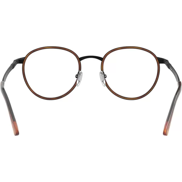 Persol PO2468V Round Prescription Eyewear FramesBlackHavanaDemo Lens