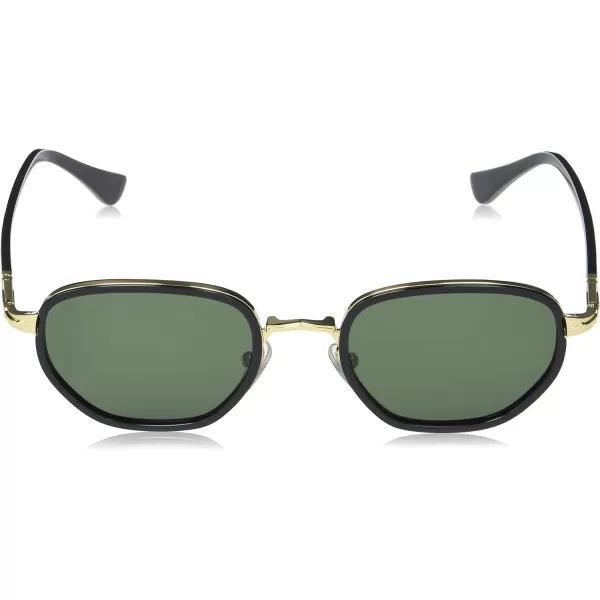 Persol PO2471S Round SunglassesGoldBlackGreen