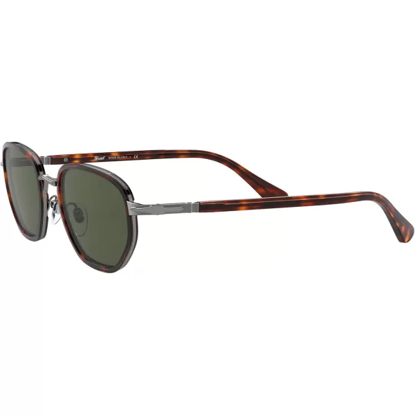 Persol PO2471S Round SunglassesGunmetalHavanaGreen