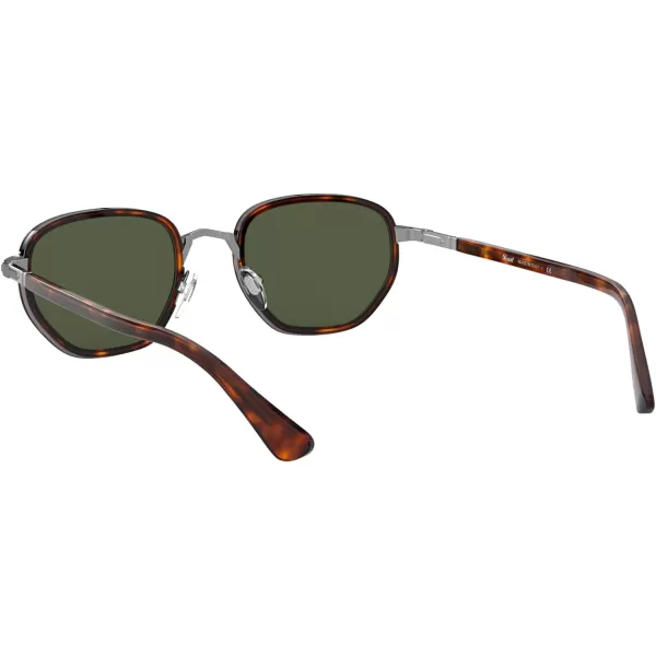 Persol PO2471S Round SunglassesGunmetalHavanaGreen