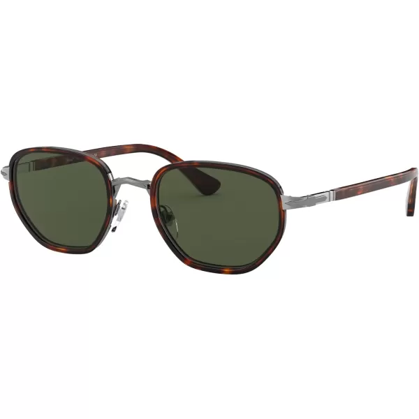 Persol PO2471S Round SunglassesGunmetalHavanaGreen