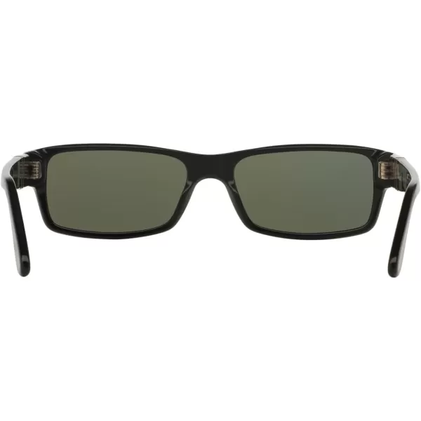 Persol PO2747S Rectangular SunglassesBlackGreen Polarized