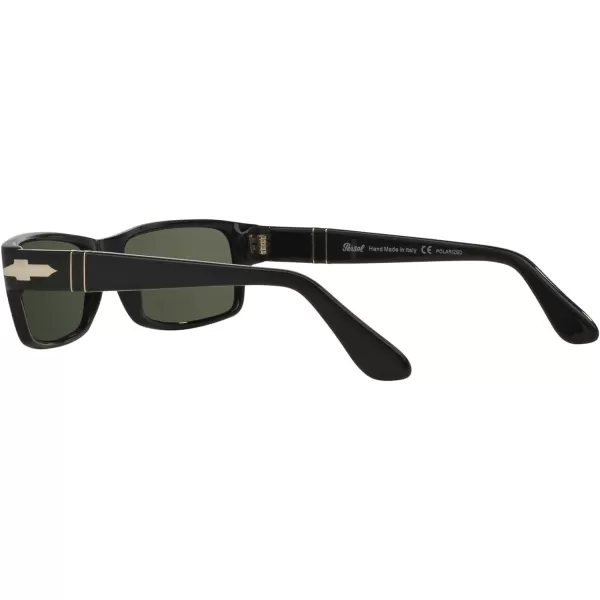 Persol PO2747S Rectangular SunglassesBlackGreen Polarized