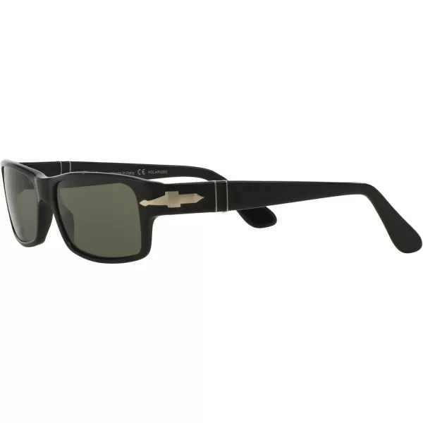 Persol PO2747S Rectangular SunglassesBlackGreen Polarized