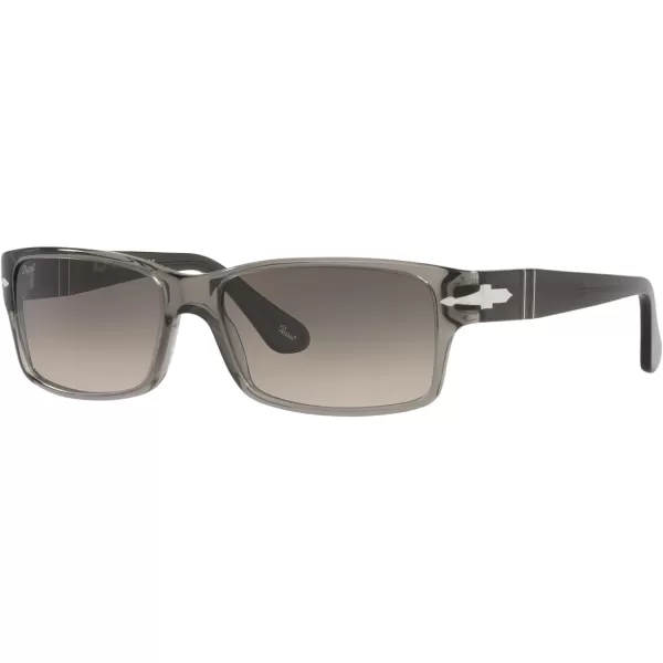 Persol PO2803S Rectangular SunglassesGrey Taupe TransparentGrey Gradient