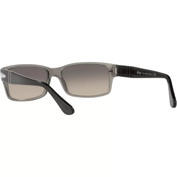 Persol PO2803S Rectangular SunglassesGrey Taupe TransparentGrey Gradient