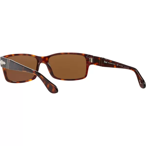 Persol PO2803S Rectangular SunglassesHavanaBrown Polarized