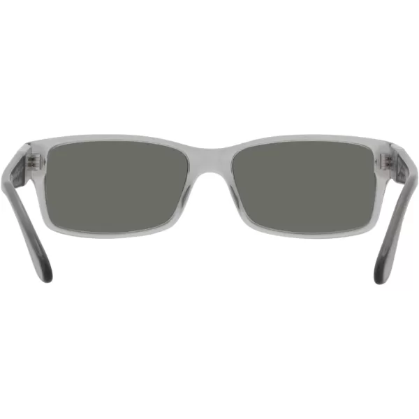 Persol PO2803S Rectangular SunglassesTransparent GreyGreen Polarized