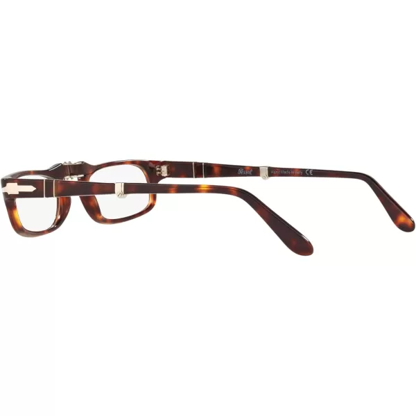 Persol PO2886V Rectangular Prescription Eyewear FramesHavanaDemo Lens