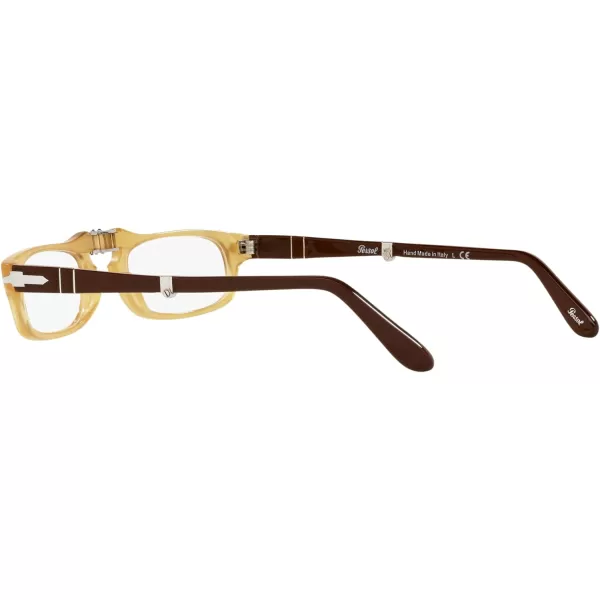 Persol PO2886V Rectangular Prescription Eyewear FramesHoneyDemo Lens