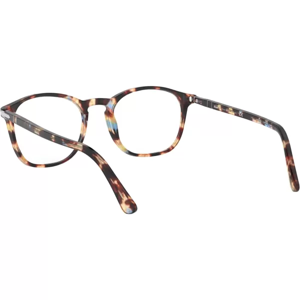 Persol PO3007VM Square Prescription Eyewear FramesAzureBrown TortoiseDemo Lens