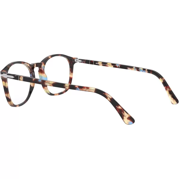 Persol PO3007VM Square Prescription Eyewear FramesAzureBrown TortoiseDemo Lens