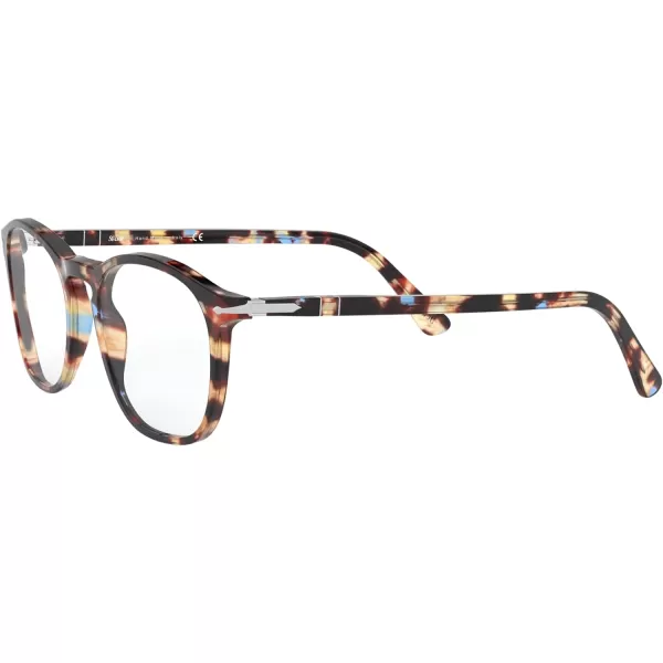 Persol PO3007VM Square Prescription Eyewear FramesAzureBrown TortoiseDemo Lens