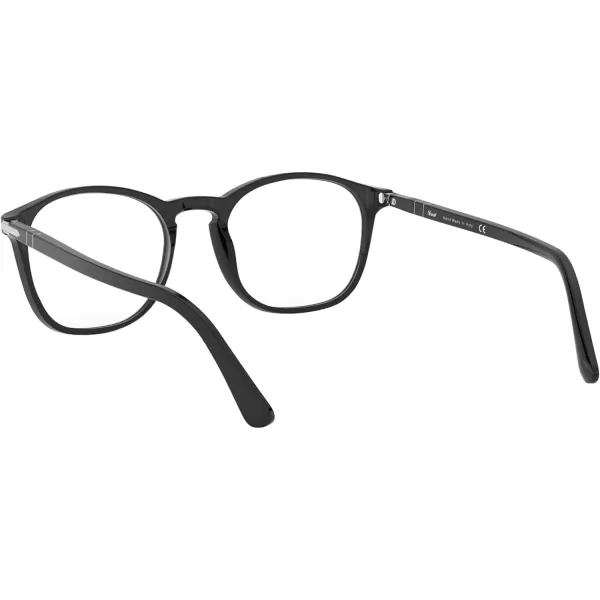 Persol PO3007VM Square Prescription Eyewear FramesBlackDemo Lens