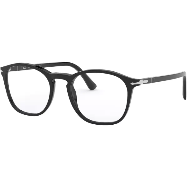 Persol PO3007VM Square Prescription Eyewear FramesBlackDemo Lens