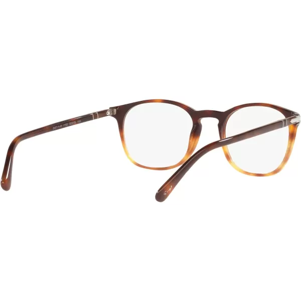 Persol PO3007VM Square Prescription Eyewear FramesDark TortoiseLight BrownDemo Lens