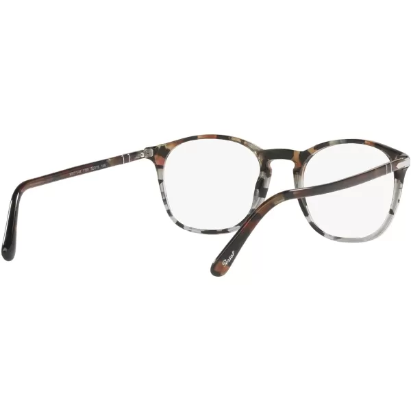 Persol PO3007VM Square Prescription Eyewear FramesTortoise BrownTortoise GreyDemo Lens