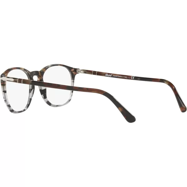 Persol PO3007VM Square Prescription Eyewear FramesTortoise BrownTortoise GreyDemo Lens