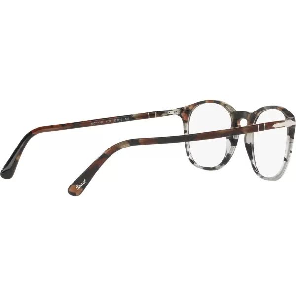 Persol PO3007VM Square Prescription Eyewear FramesTortoise BrownTortoise GreyDemo Lens