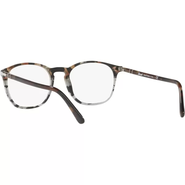 Persol PO3007VM Square Prescription Eyewear FramesTortoise BrownTortoise GreyDemo Lens