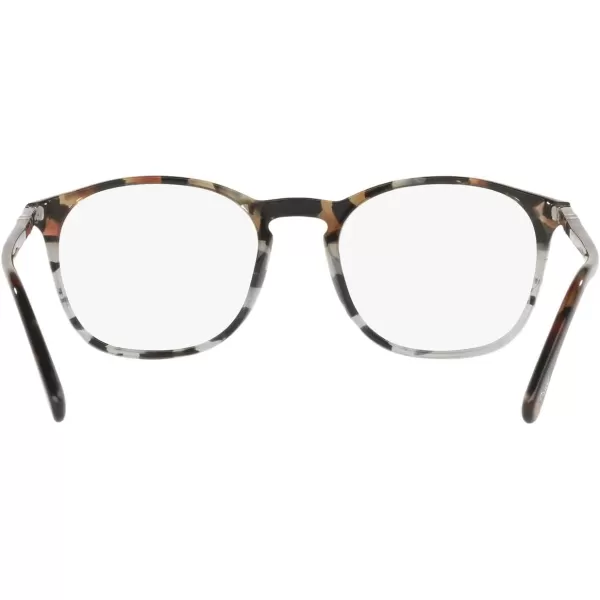 Persol PO3007VM Square Prescription Eyewear FramesTortoise BrownTortoise GreyDemo Lens