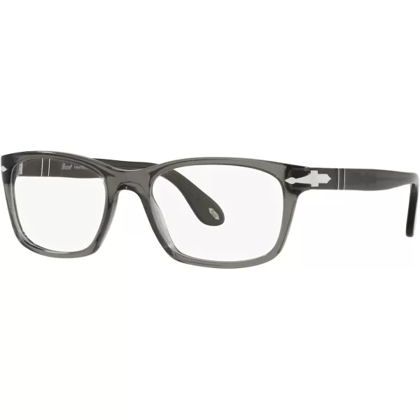 Persol PO3012V Square Prescription Eyewear FramesTaupe Grey TransparentDemo Lens