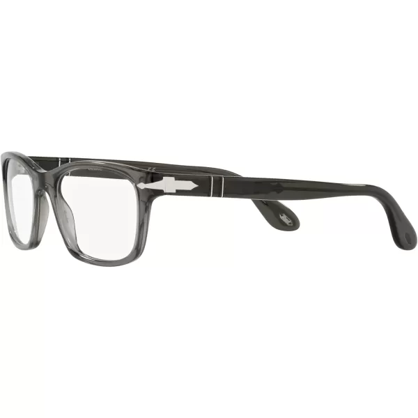 Persol PO3012V Square Prescription Eyewear FramesTaupe Grey TransparentDemo Lens