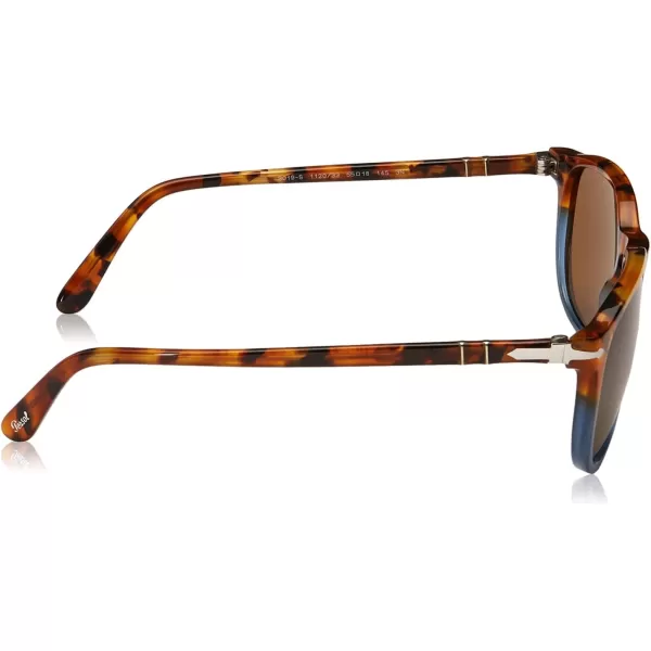 Persol PO3019S Square SunglassesBrown TortoiseOpal BlueBrown