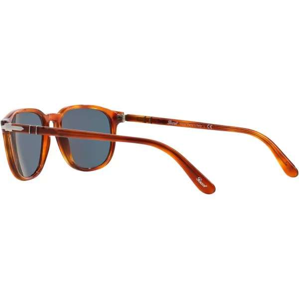 Persol PO3019S Square SunglassesTerra Di SienaLight Blue