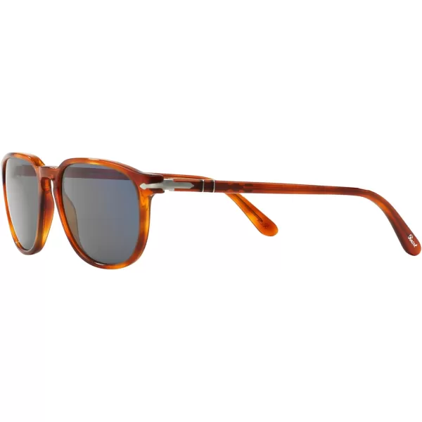 Persol PO3019S Square SunglassesTerra Di SienaLight Blue