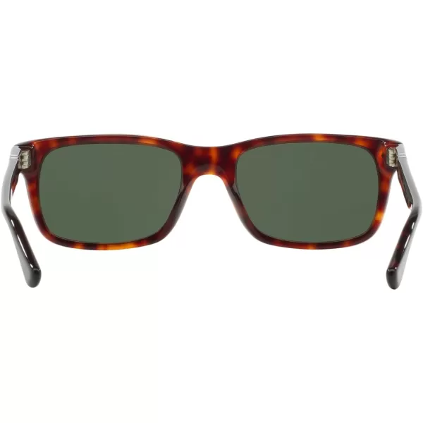 Persol PO3048S Rectangular SunglassesHavanaGreen