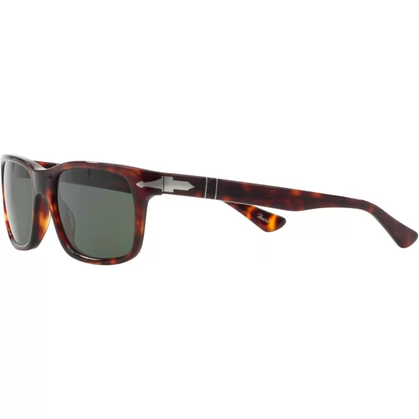 Persol PO3048S Rectangular SunglassesHavanaGreen