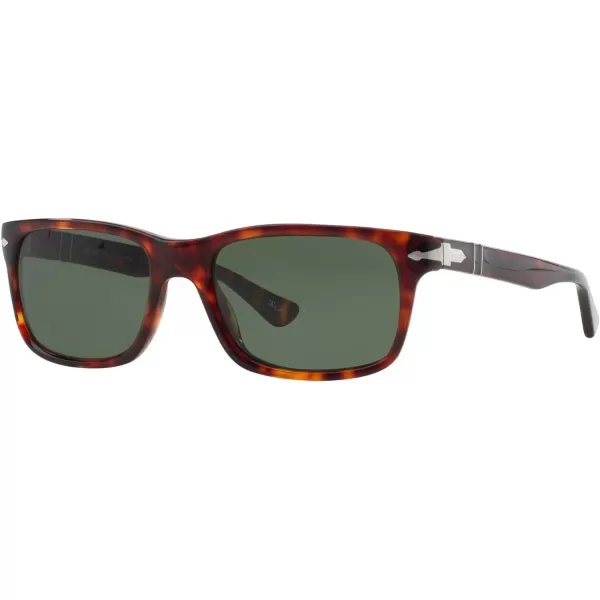 Persol PO3048S Rectangular SunglassesHavanaGreen