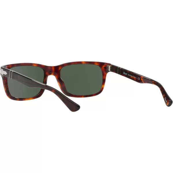 Persol PO3048S Rectangular SunglassesHavanaGreen