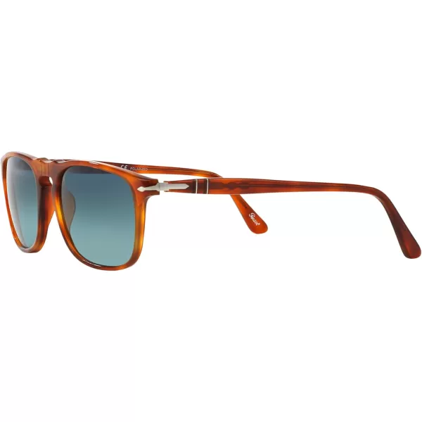 Persol PO3059S Square SunglassesTerra Di SienaBlue Gradient Polarized